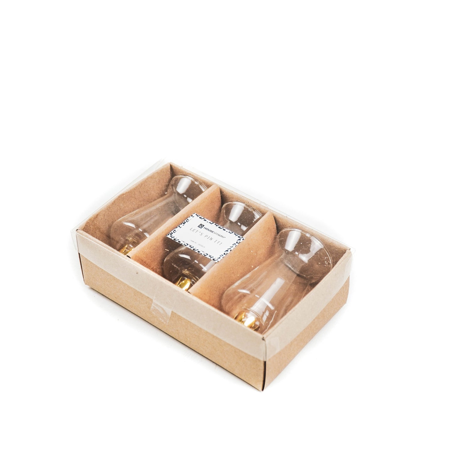 HV Clip on Vases - Set of 3 - 4x4x9CM
