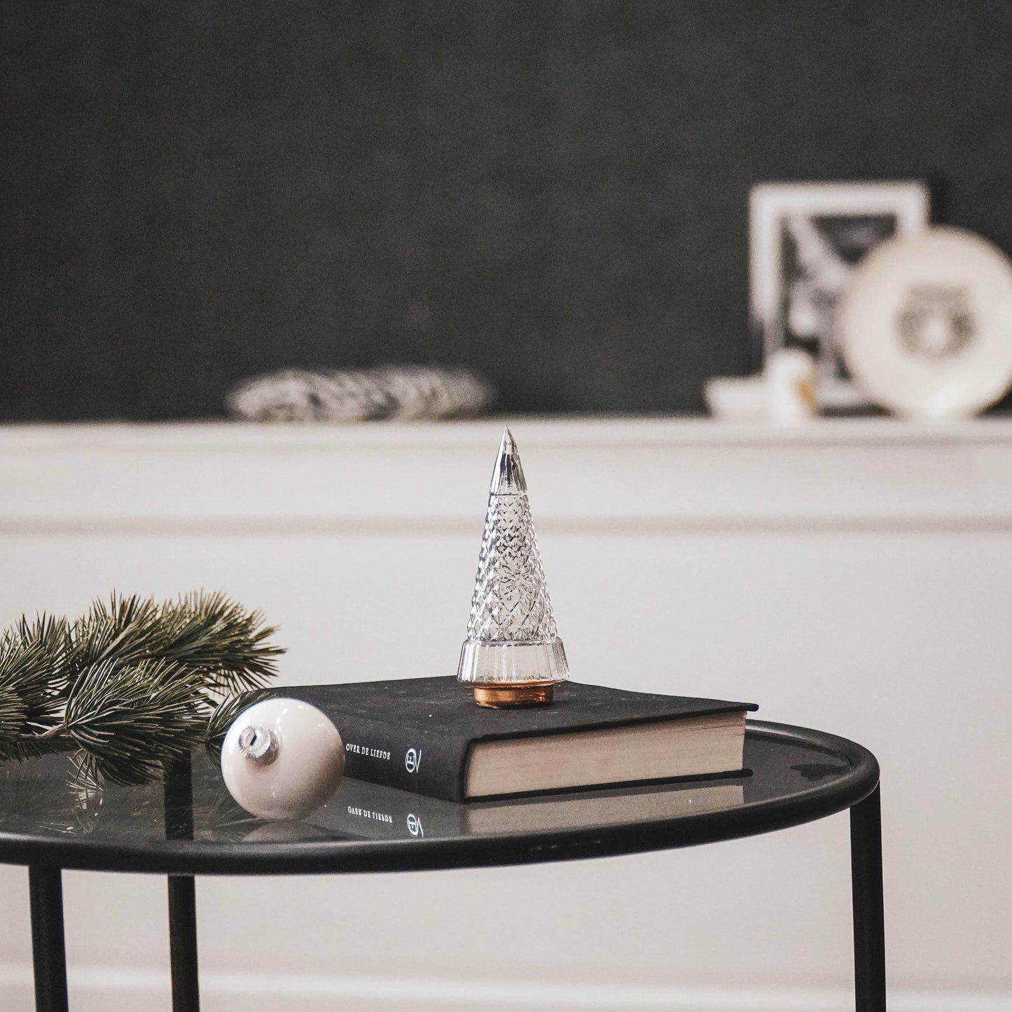 HV Glass Xmas tree - 5x5x11.5CM