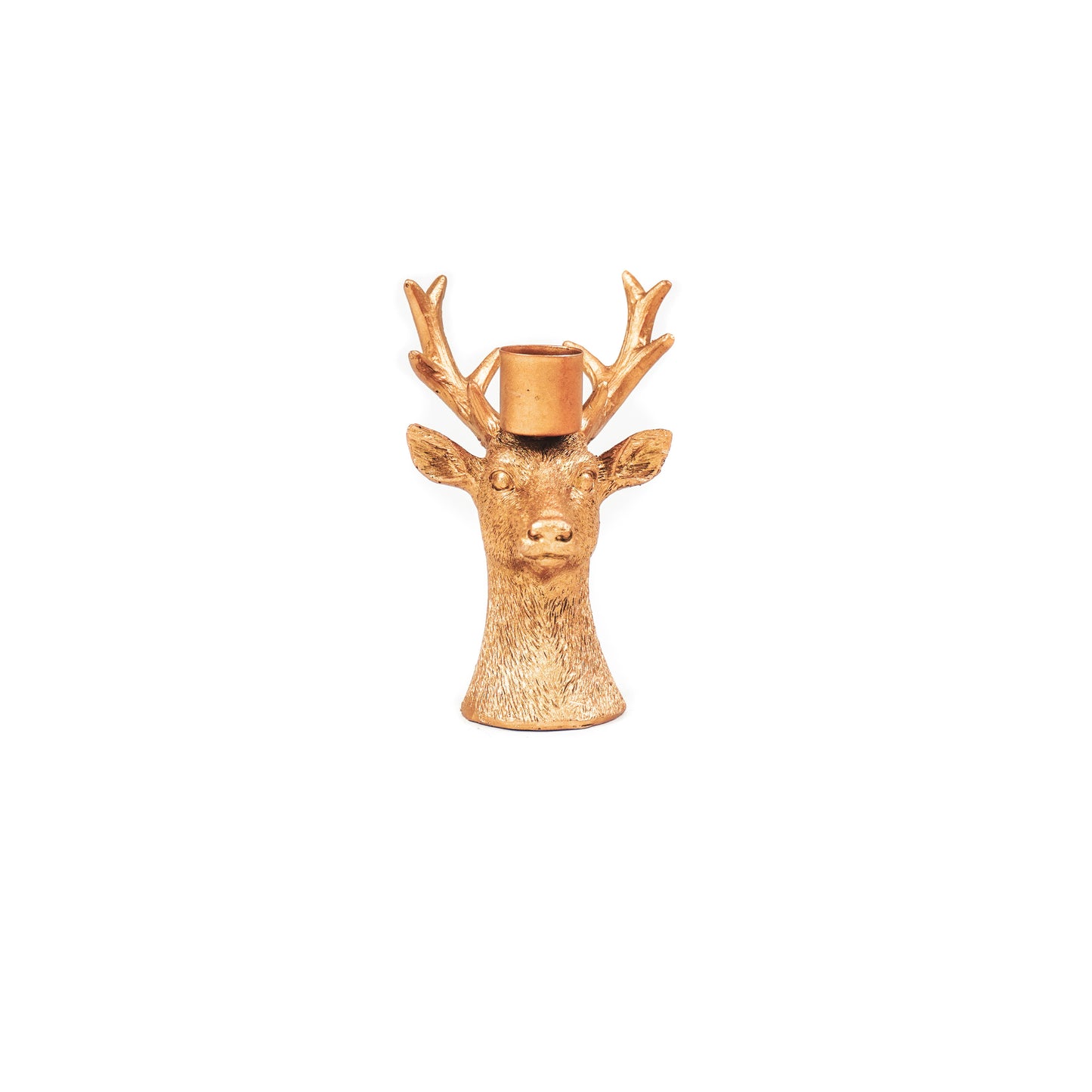HV Deer Candleholder - 8.5x8x12.5CM - Gold