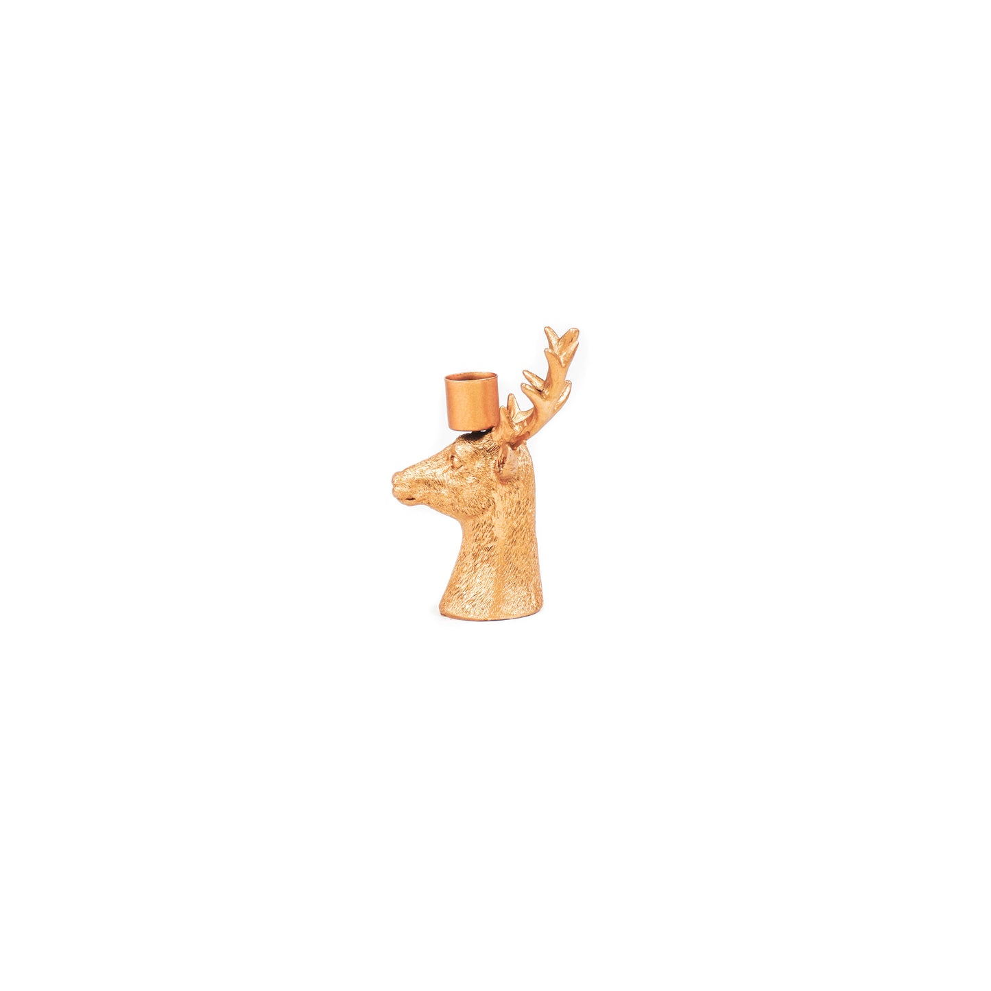 HV Deer Candleholder - 8.5x8x12.5CM - Gold