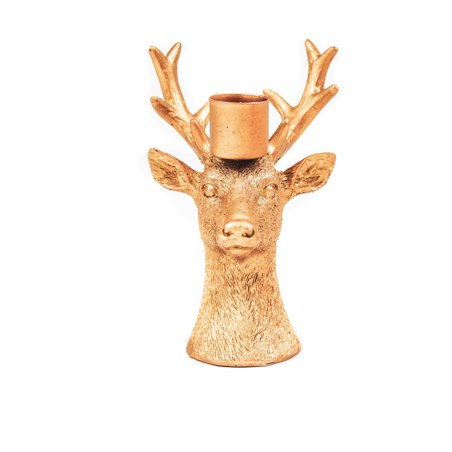 HV Deer Candleholder - 8.5x8x12.5CM - Gold