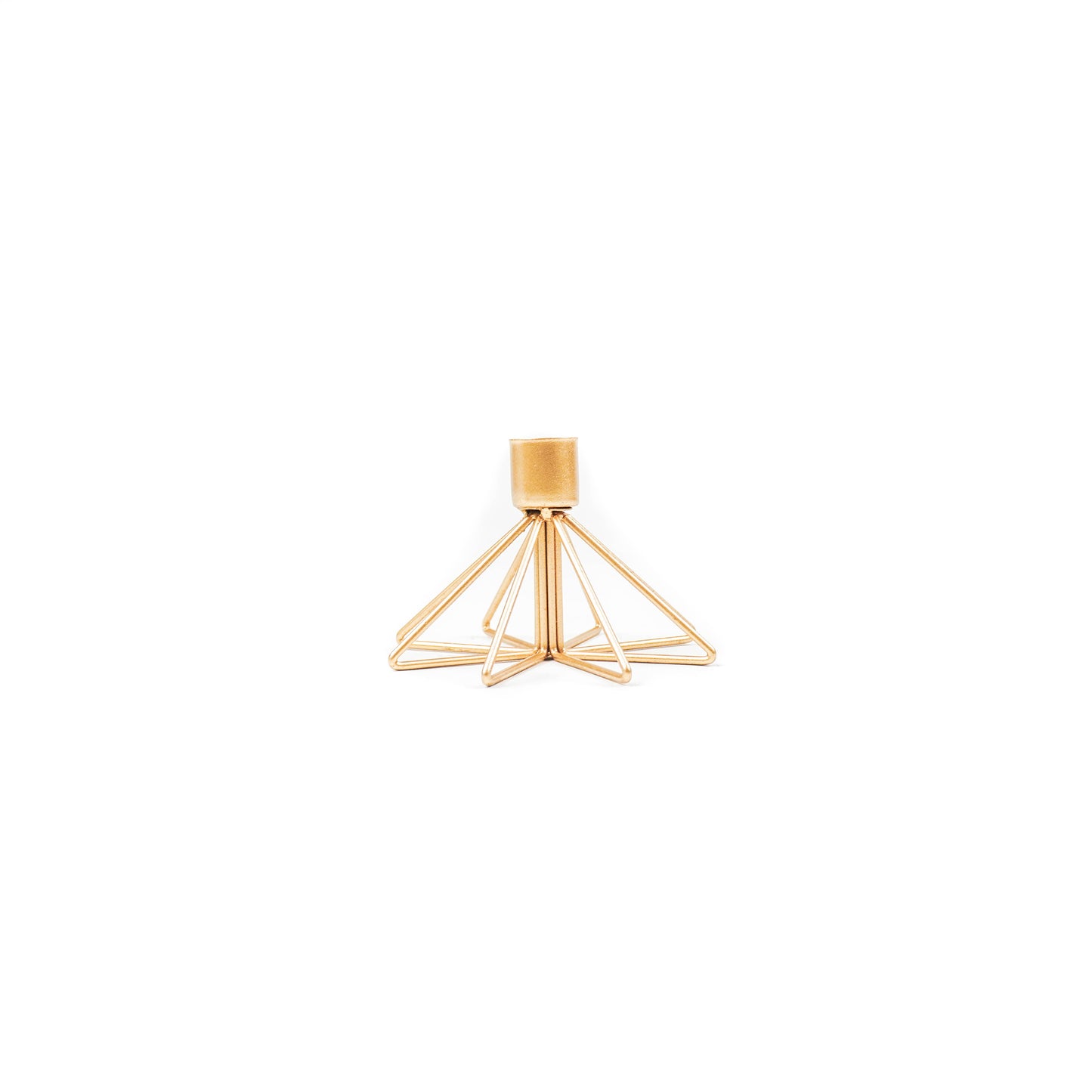 HV Metal Candleholder Star - 12x11.5x8CM - Gold