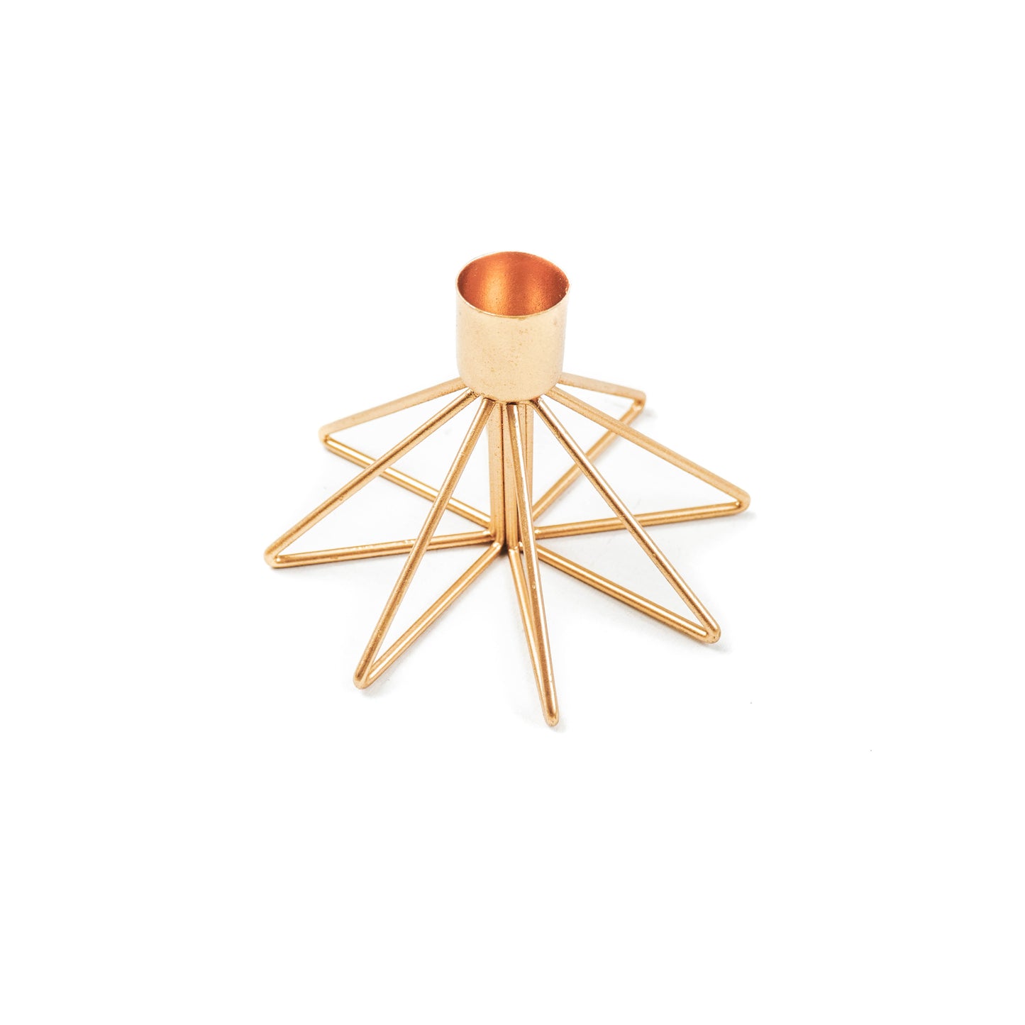 HV Metal Candleholder Star - 12x11.5x8CM - Gold