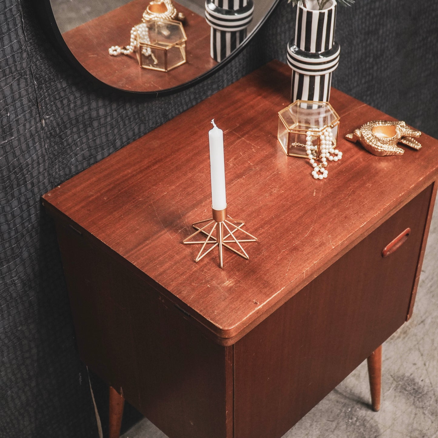 HV Metal Candleholder Star - 12x11.5x8CM - Gold