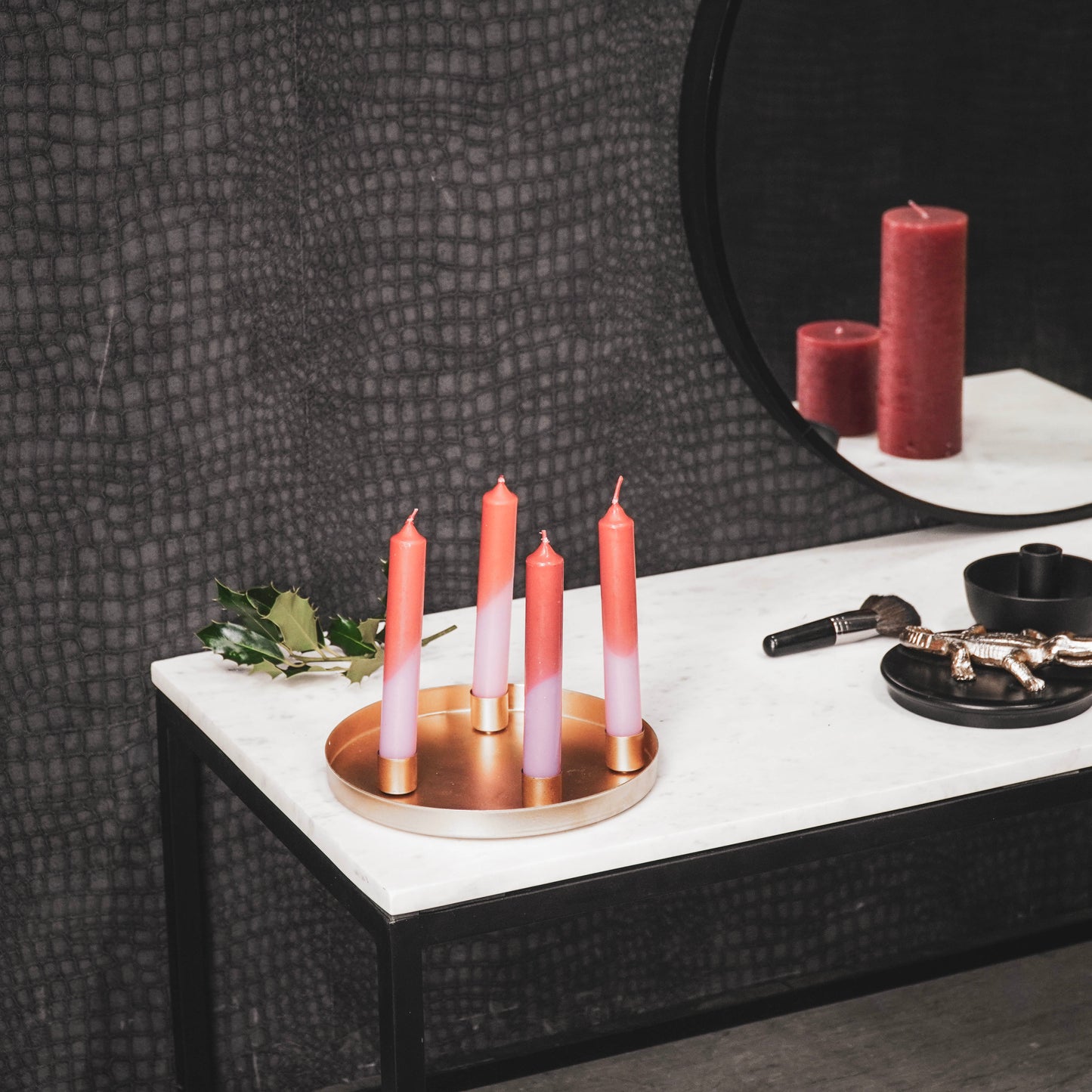 HV On the move candleholders - 20x20x2.8CM - Gold