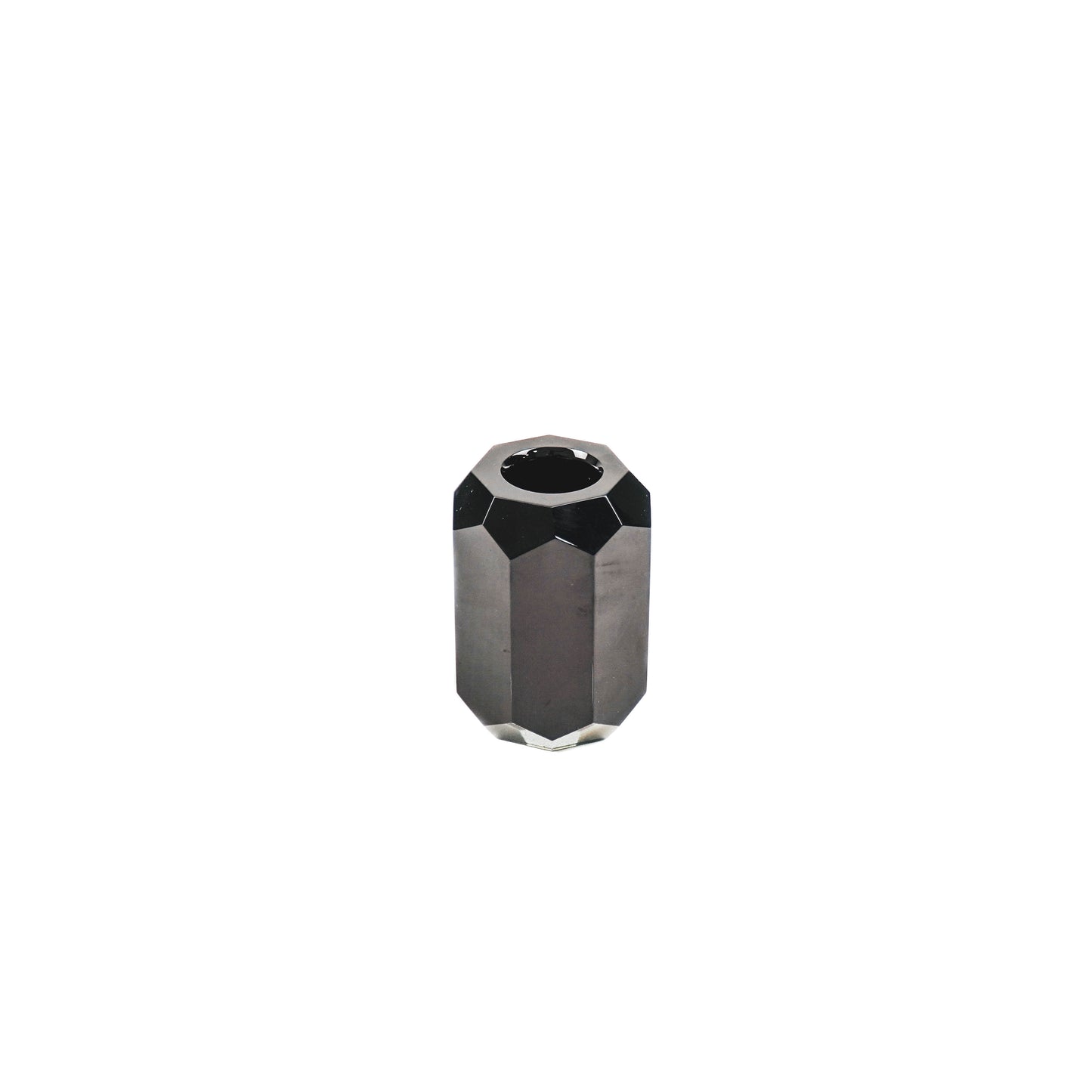 HV Crystal Candleholder - 5x5x7cm - Black