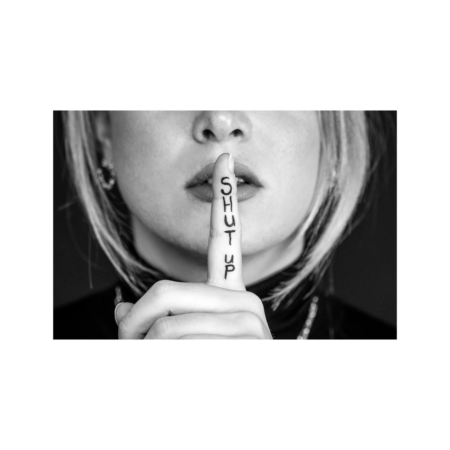Poster - Paper - Shut UP - White - A3