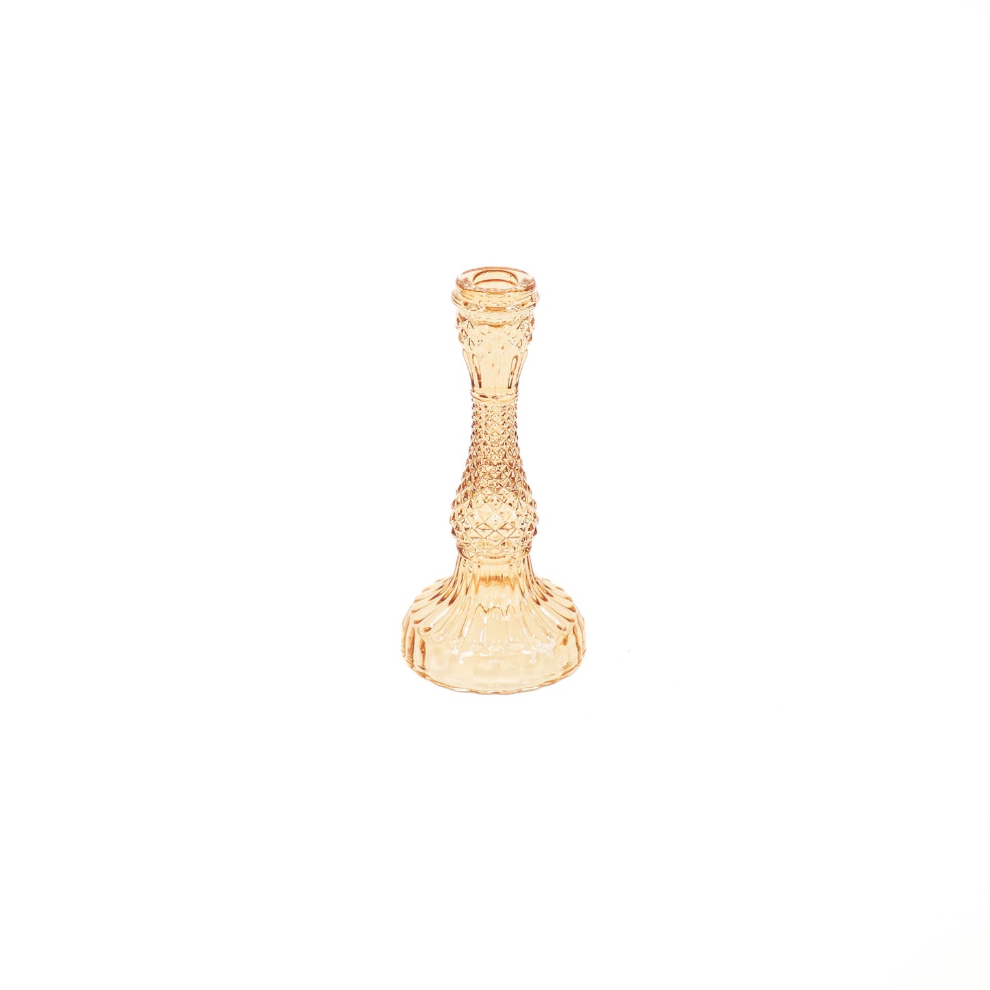 HV Glass Candleholder - Amber - 10x21cm