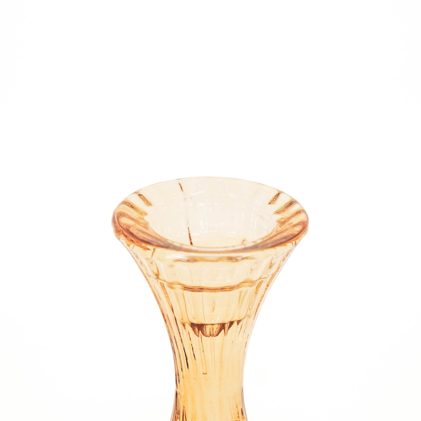 HV Glass Candleholder - Amber - 7x13cm