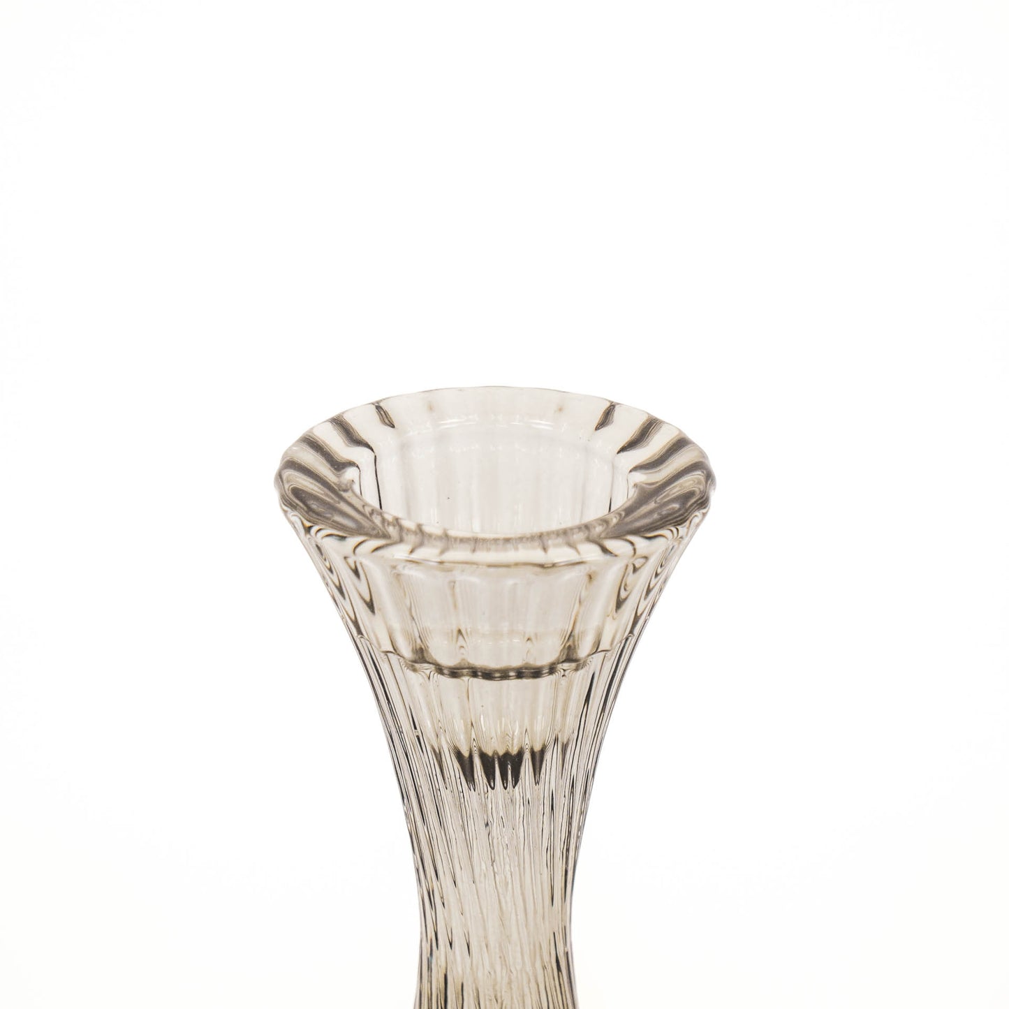 HV Glass Candleholder - Smokey - 7x16cm