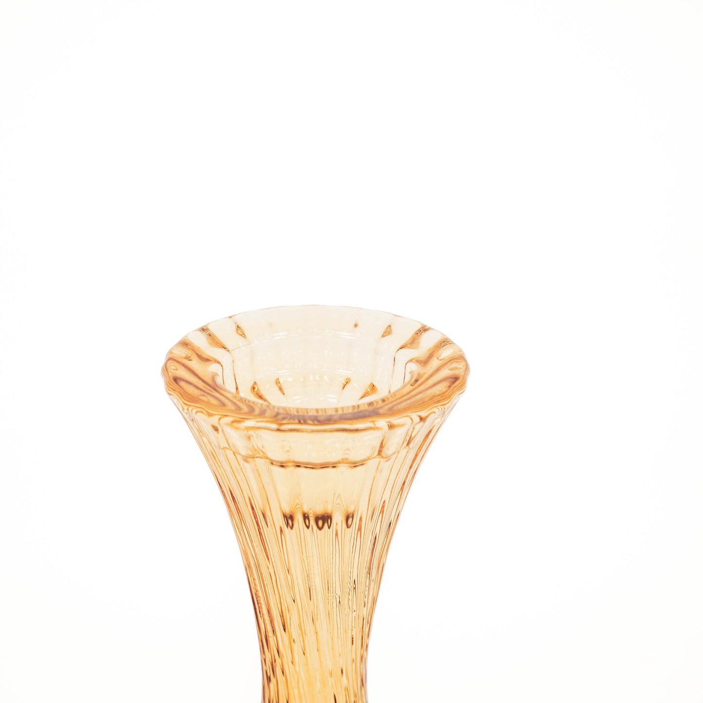 HV Glass Candleholder - Amber - 7x16cm