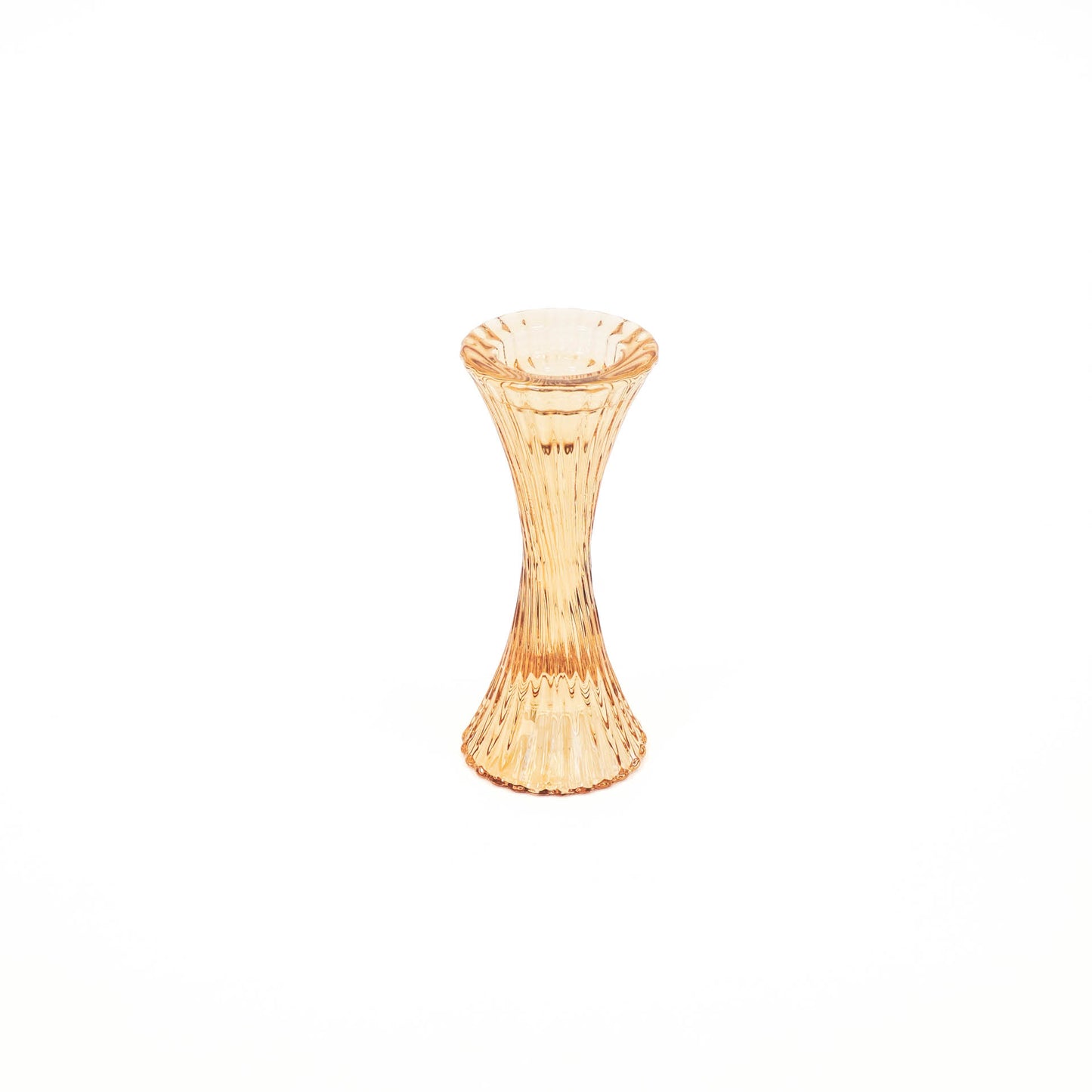 HV Glass Candleholder - Amber - 7x16cm
