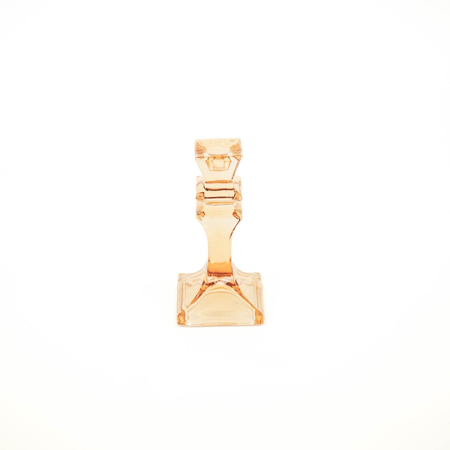 HV Glass Candleholder - Amber - 8x15,5cm
