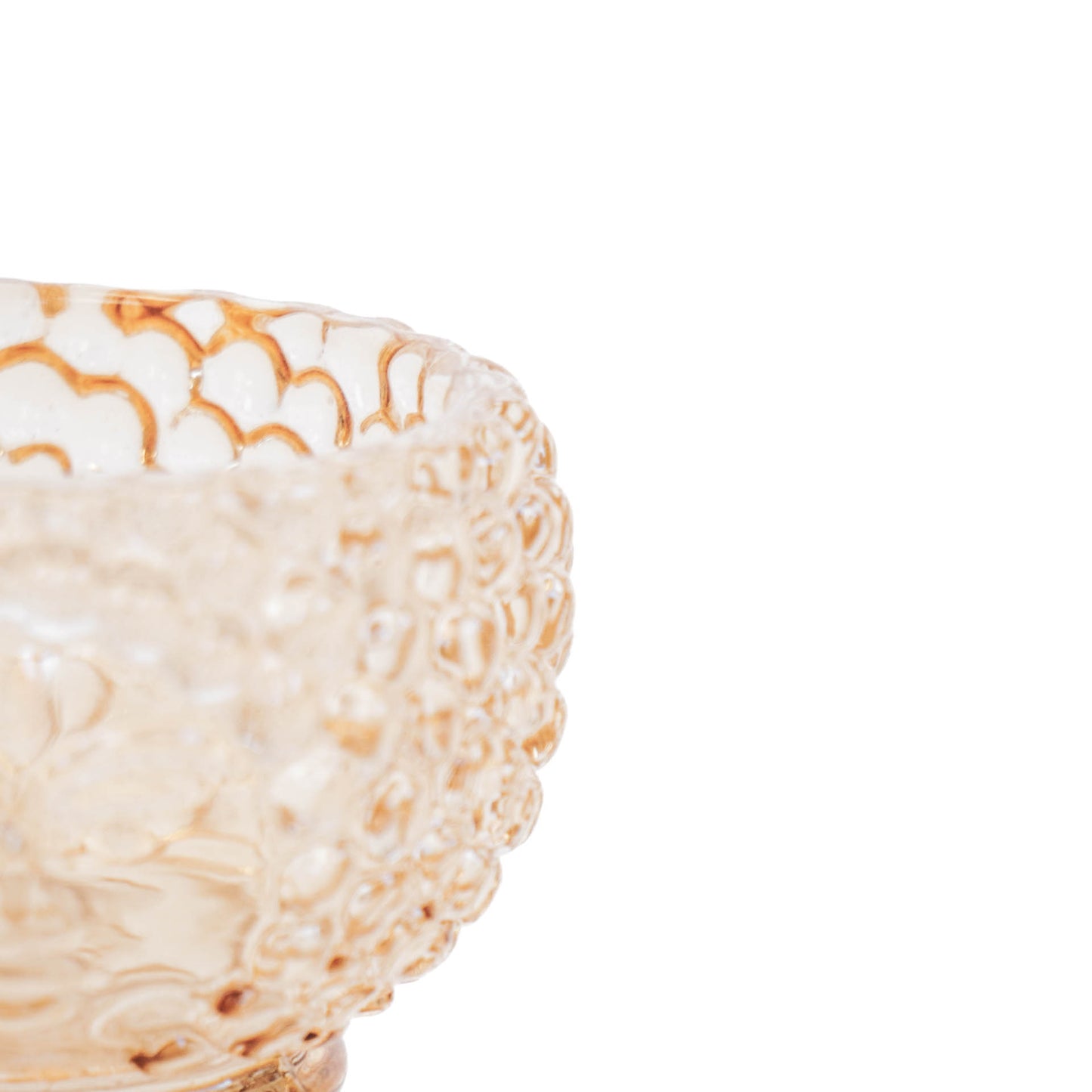 HV Upside Down Vase - Amber - 10x14 cm