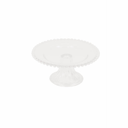 Housevitamin Cake Plate Glass - Clear - 21x21x9.5cm