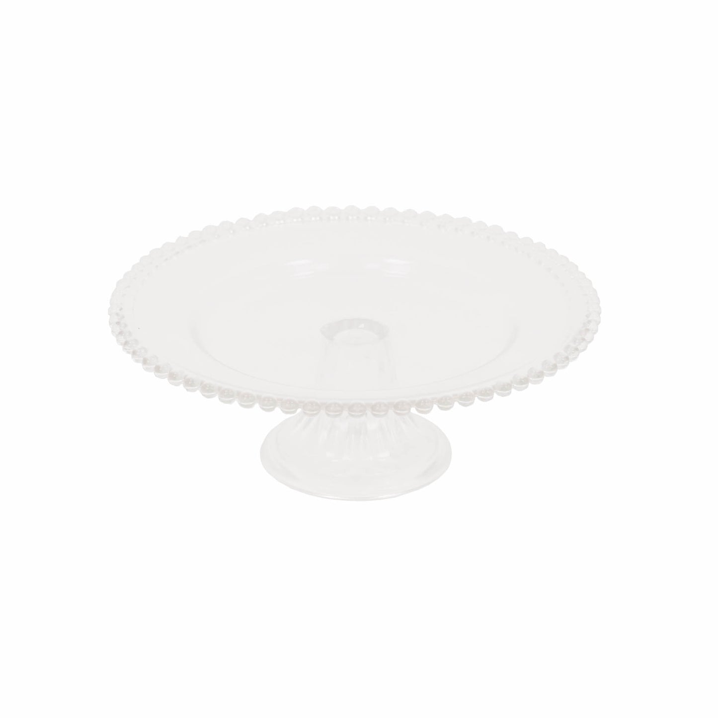 Housevitamin Cake Plate Glass - Clear - 27x27x10cm