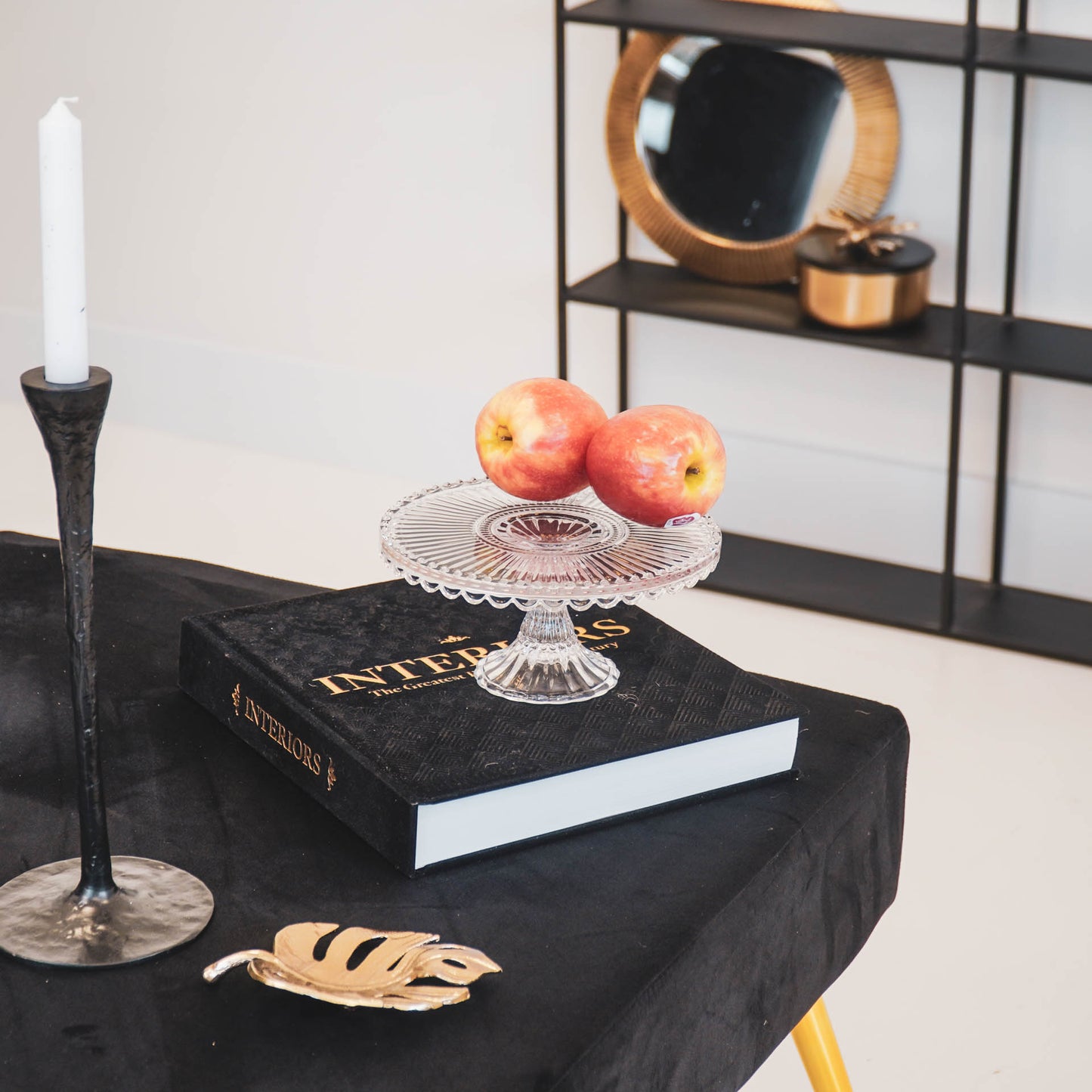 HV Cake Plate - Clear Glass - 20x9cm