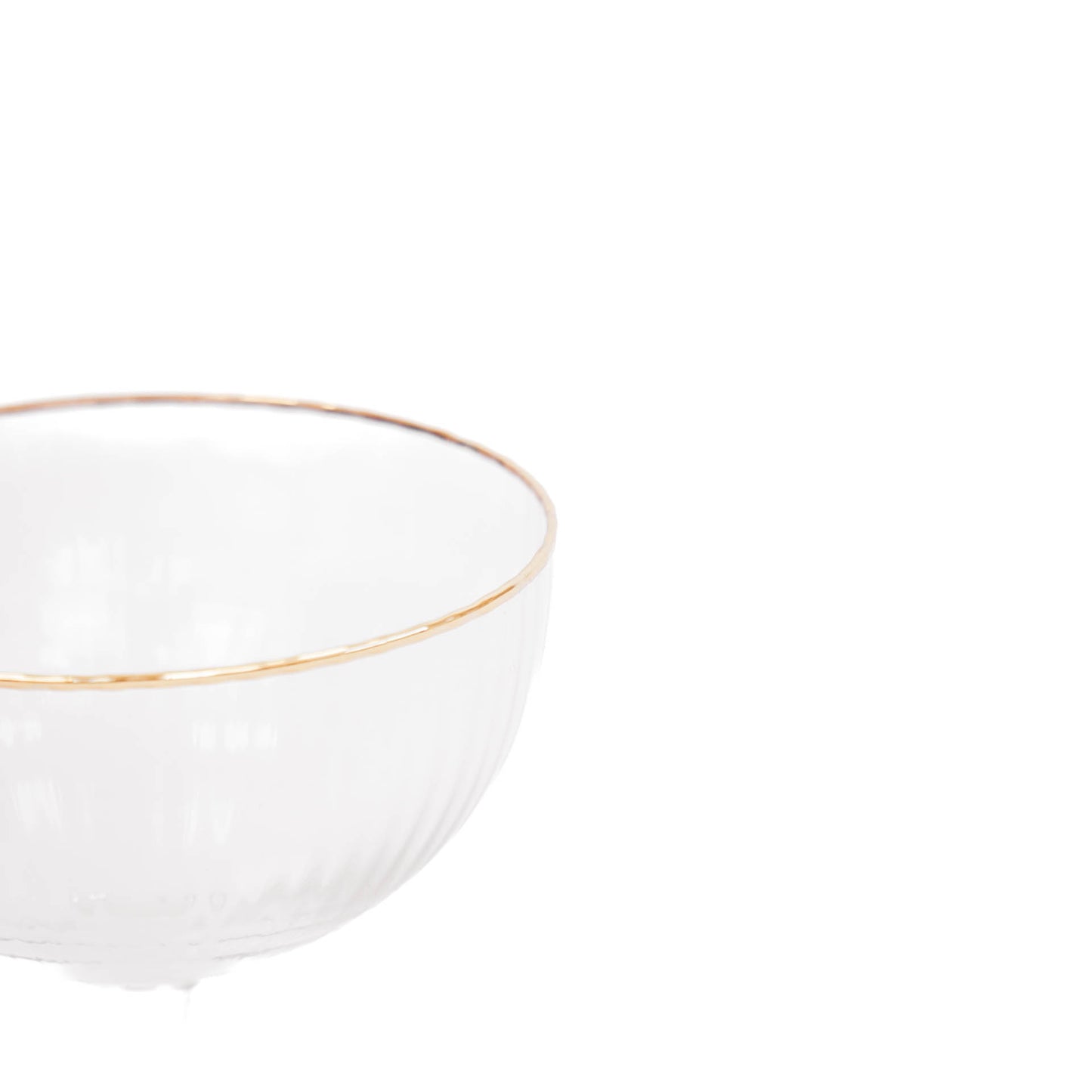 Glassware - Champagne - Glass - Clear/Goud - S2 -11x11x15cm