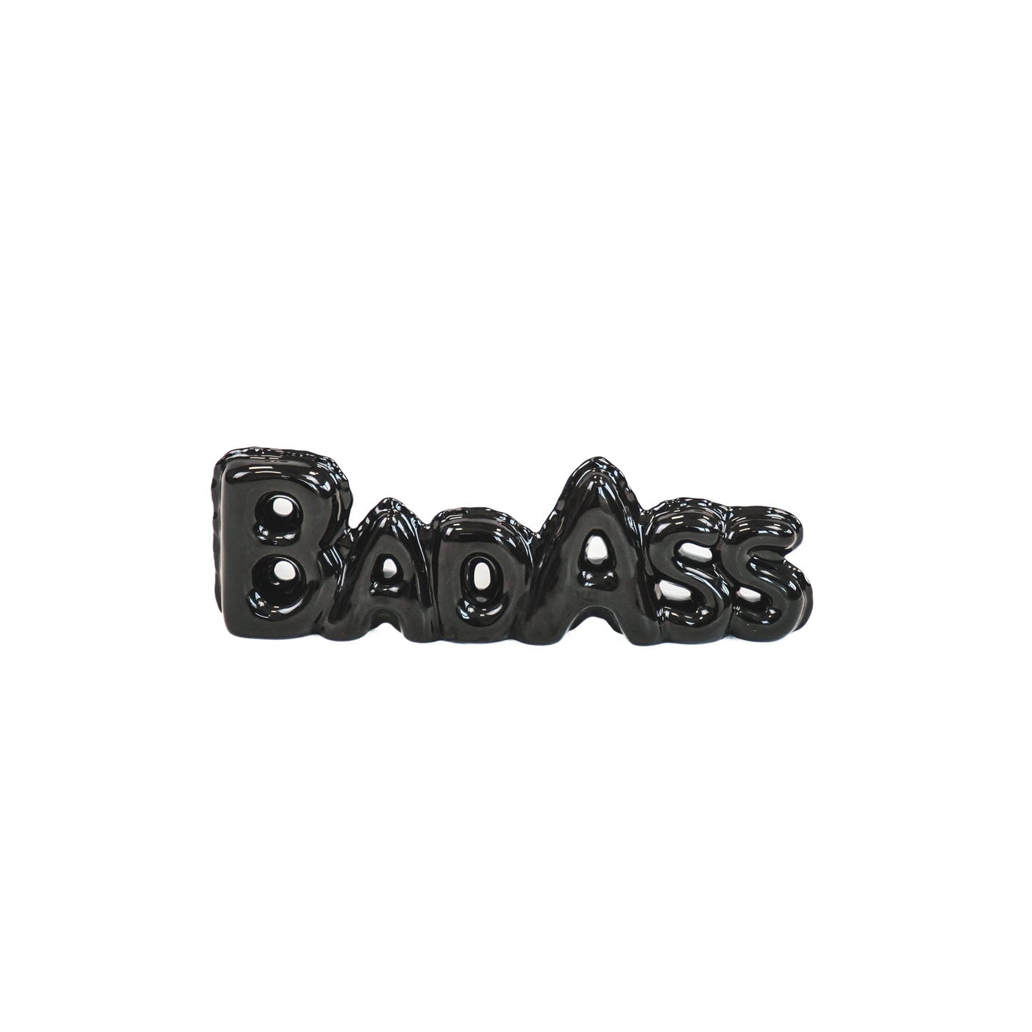 HV Balloon ornament 'Badass' - Black - 31.5x4x9.8 cm