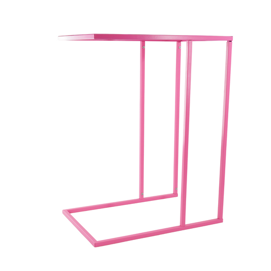 Side Table - Metal - Pink - 45x30x60cm