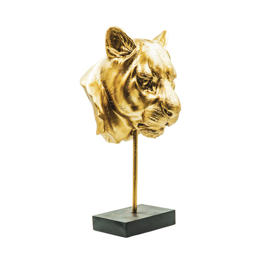 Housevitamin Tiger Head Ornament - Gold -21x39x16cm