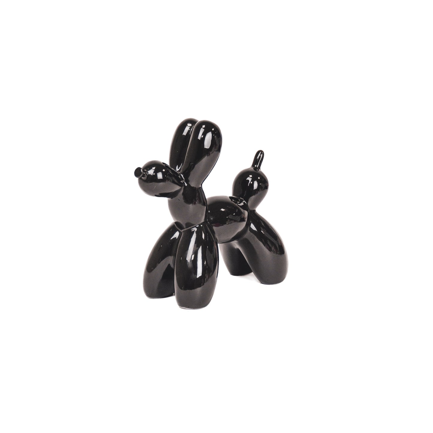 Ornament - Balloon Dog - Ceramic - Black - 8x18,5x8cm
