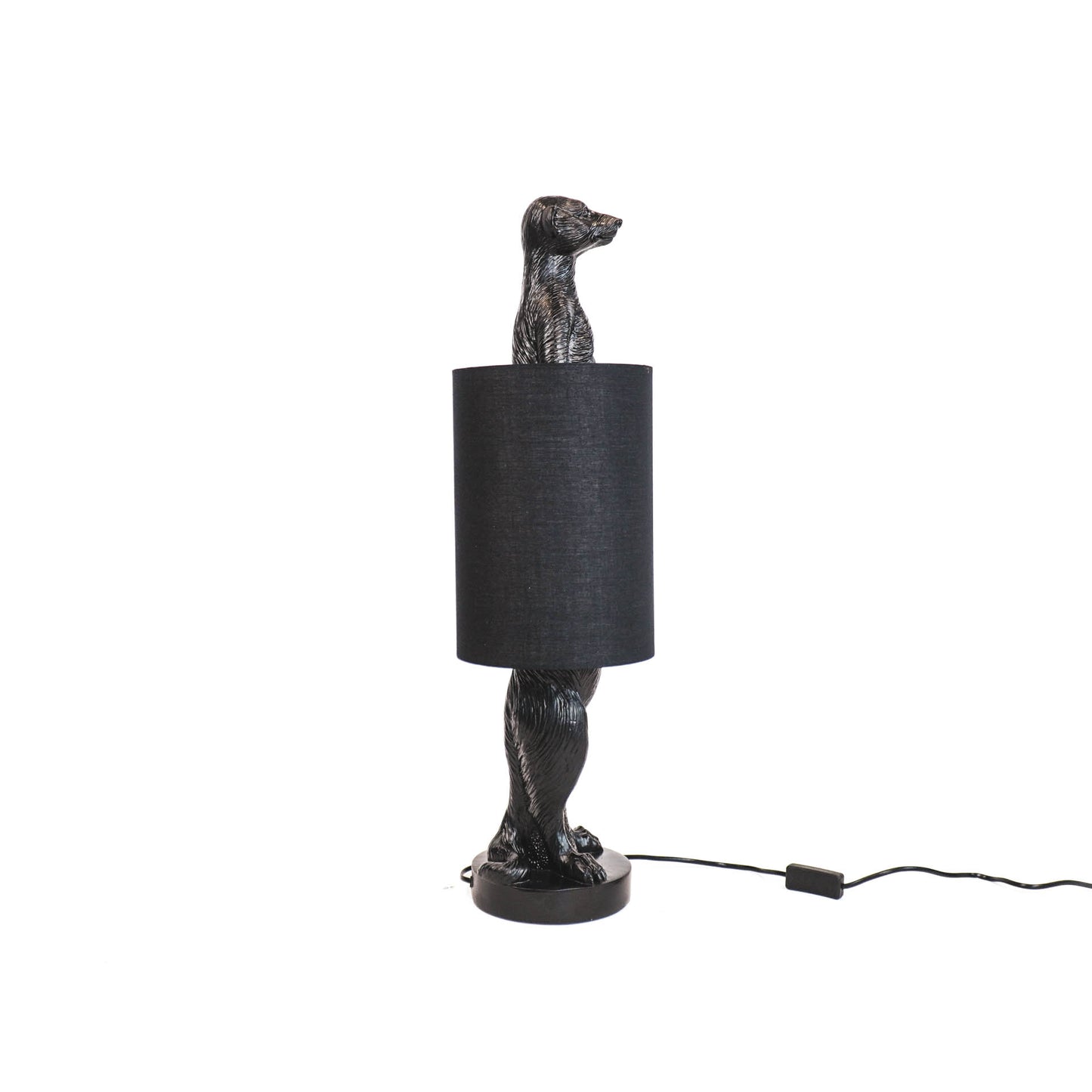 HV Meerkat Lamp- Black incl lampshade