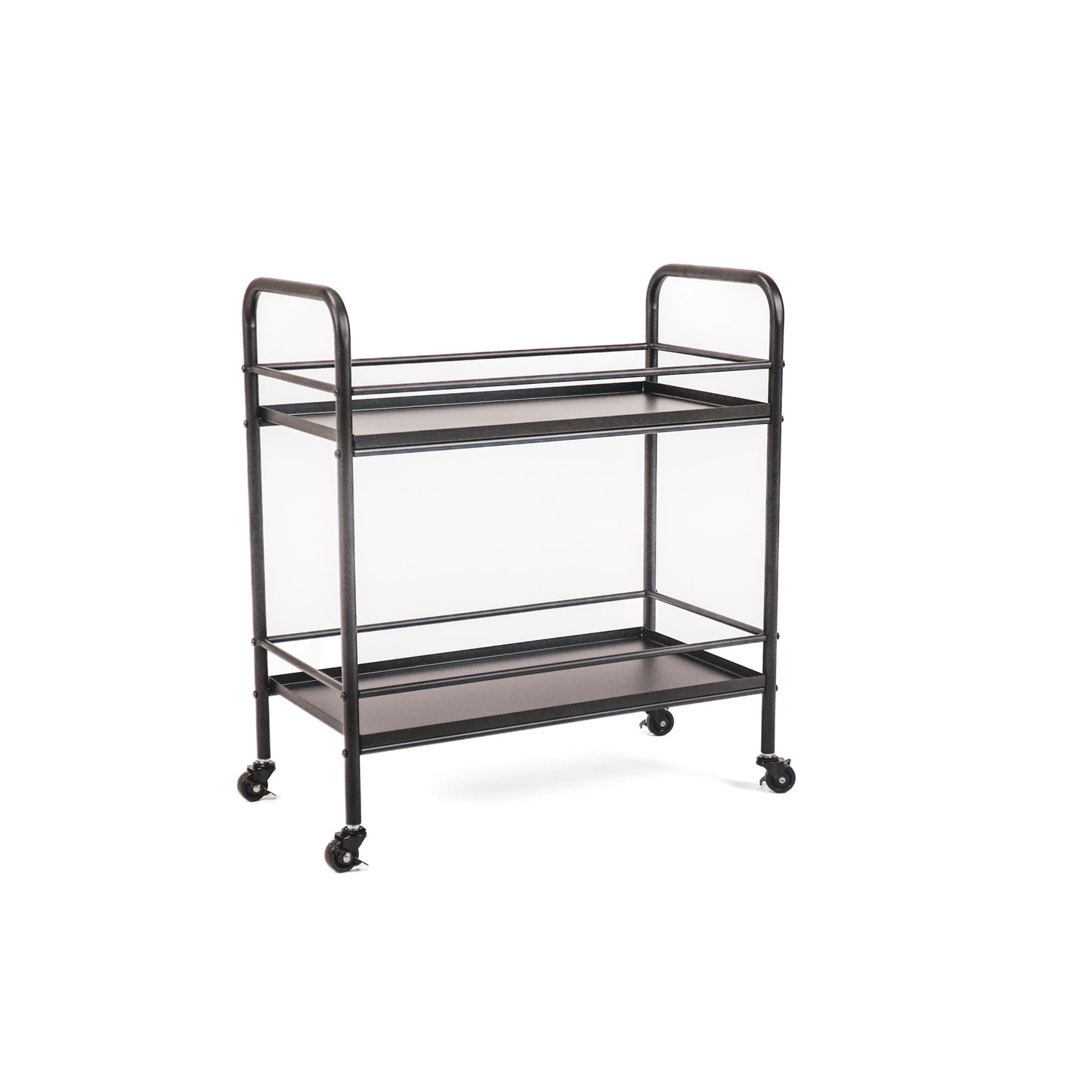 HV Black Metal Trolleytable - 60x30x66,5cm