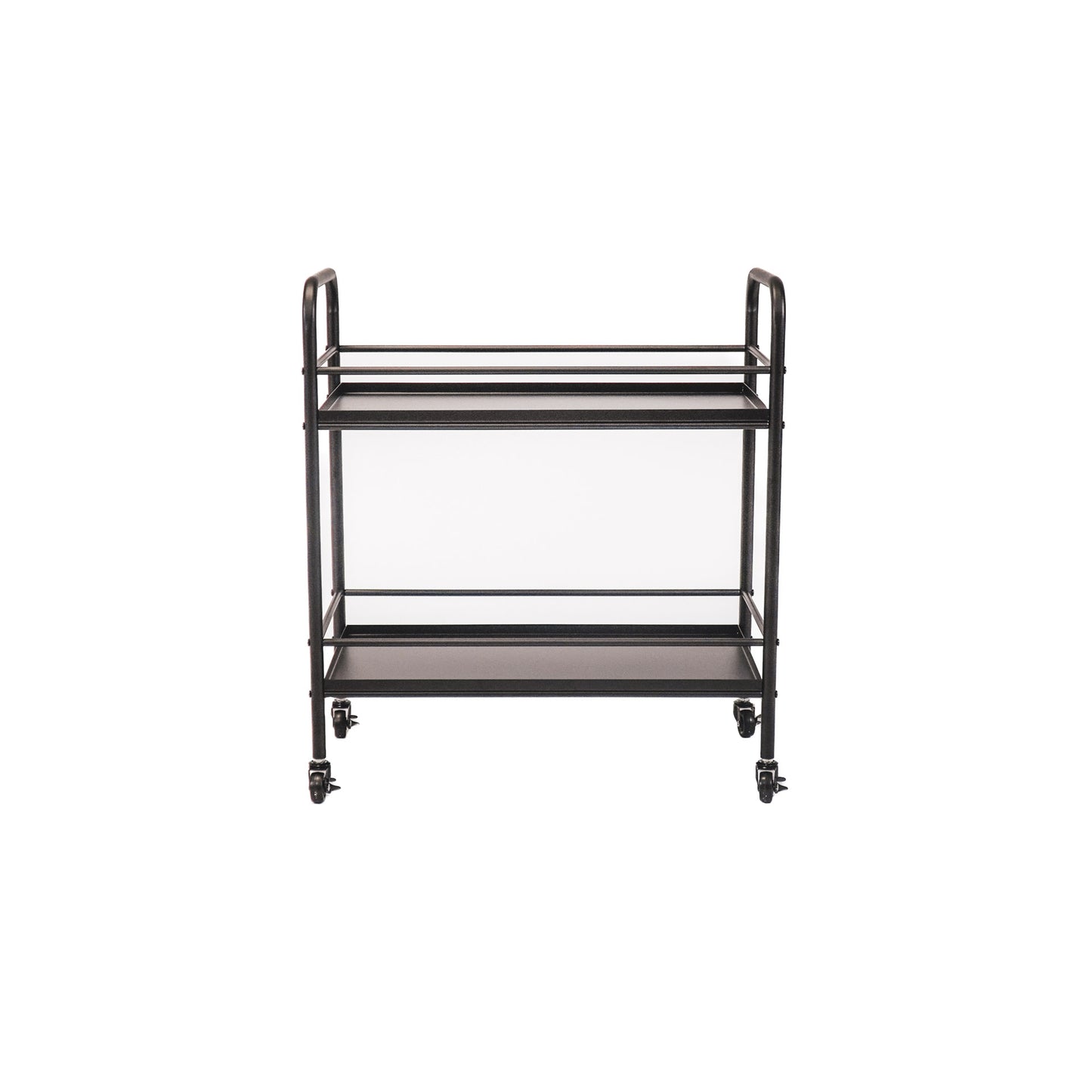 HV Black Metal Trolleytable - 60x30x66,5cm