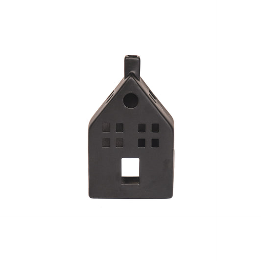 HV House Tealight Holder - Black - 12x6x19,5cm