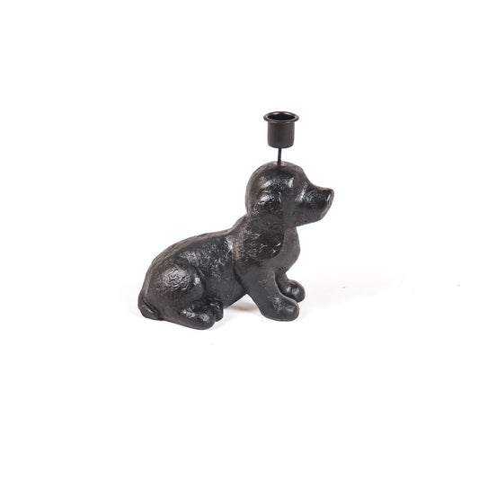 Housevitamin Dog Candle holder - Black - 18x10x19.5cm