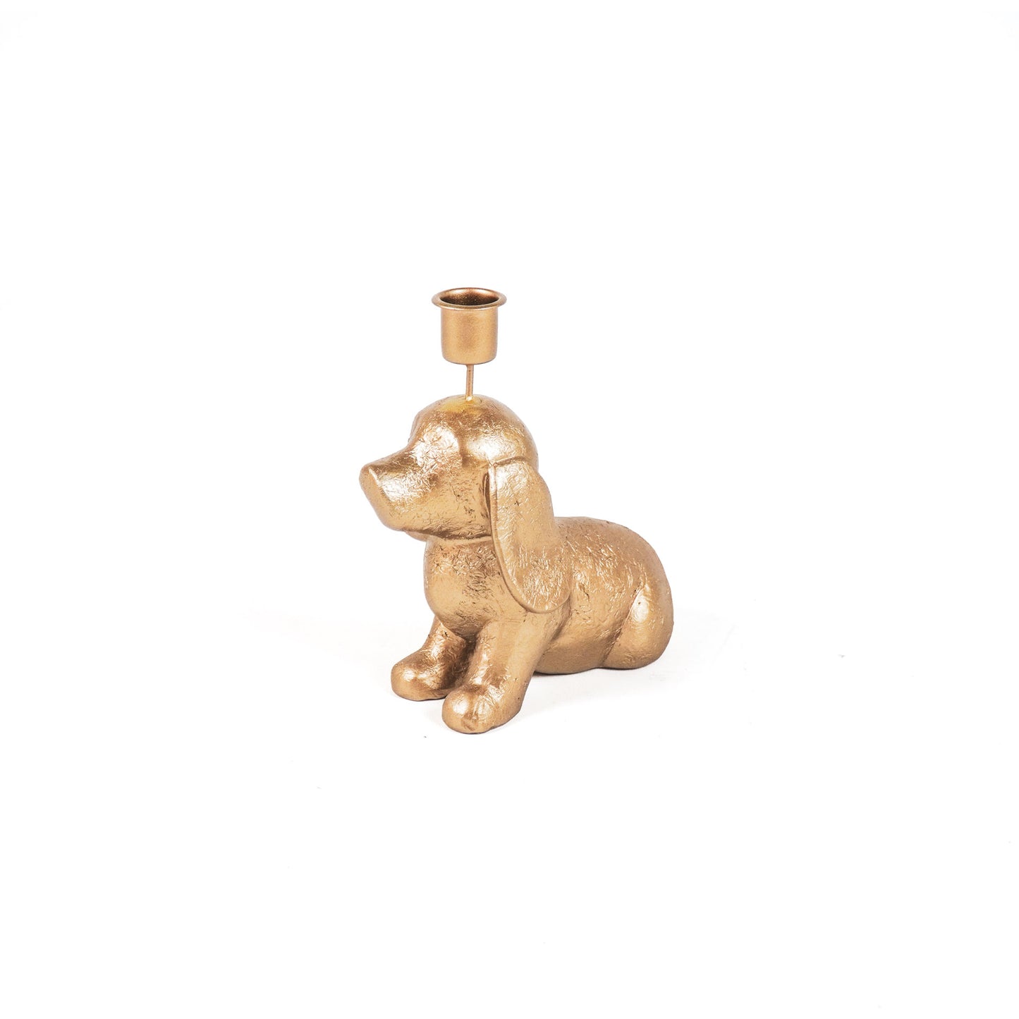 Housevitamin Dog Candle holder - Gold - 18x10x19.5cm