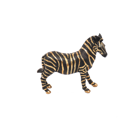 Housevitamin Zebra Figurine - Black - 13,5x4x12cm