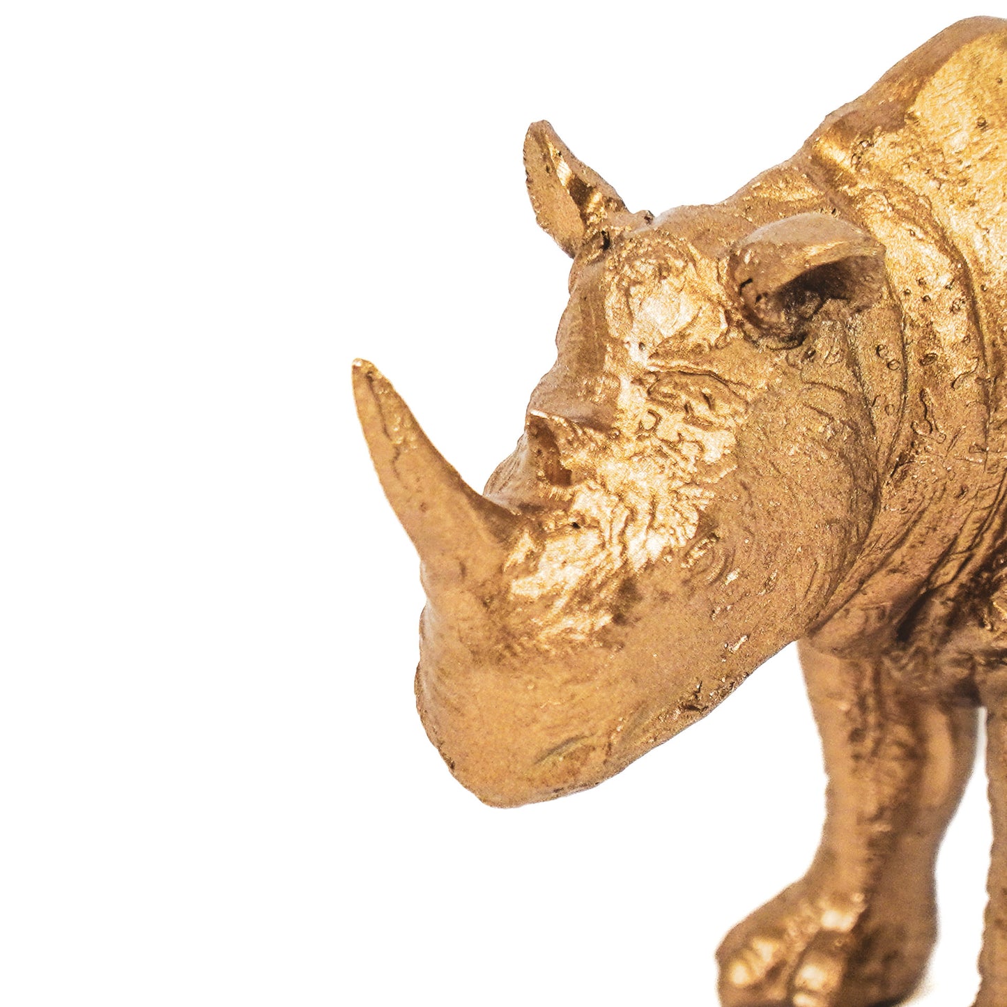 HV Rhino Figurine - Gold - 16x5,5x9cm