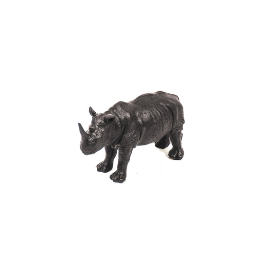 Housevitamin Rhino Figurine - Black - 16x5,5x9cm