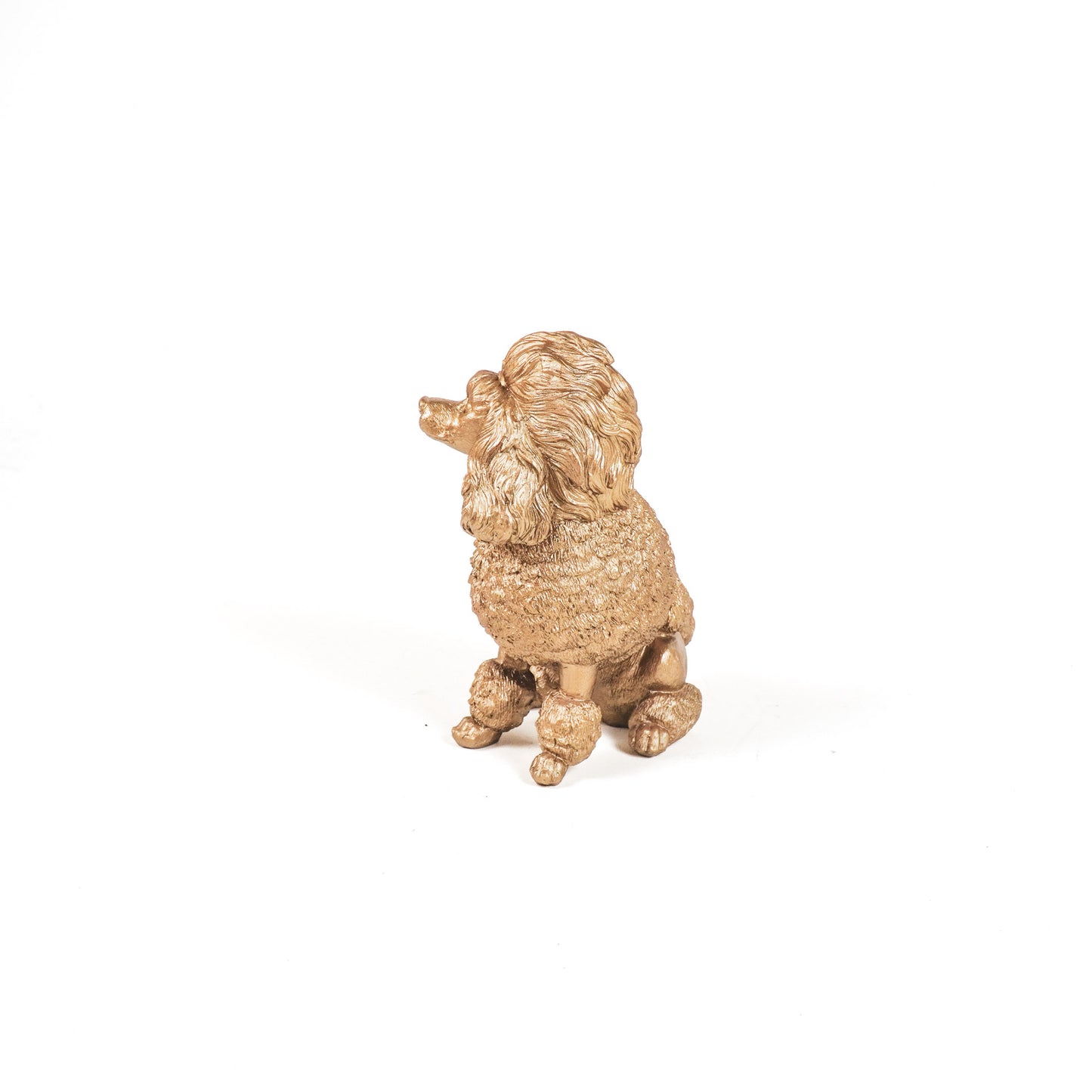HV Poodle Dog- Gold- 21.5x13x26.5 cm