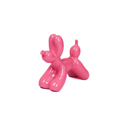 Ornament - Balloon Dog - Ceramic - Pink - 8x7x14,5cm