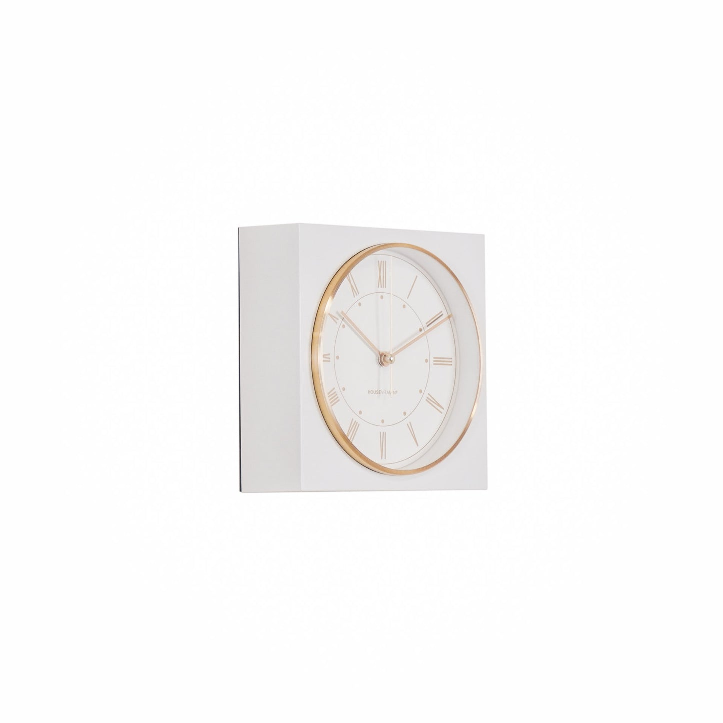Housevitamin Cabinet Clock- White- 16.5x6.3x16.5cm