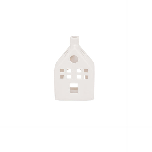 HV House Tealightholder - White - 9x6x14,5cm