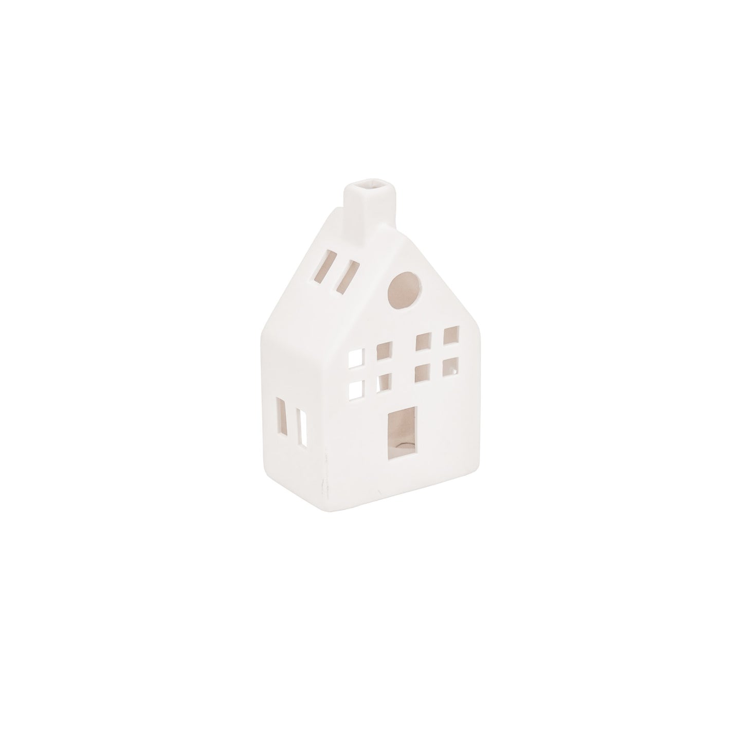 Housevitamin House Tealightholder - White - 9x6x14,5cm