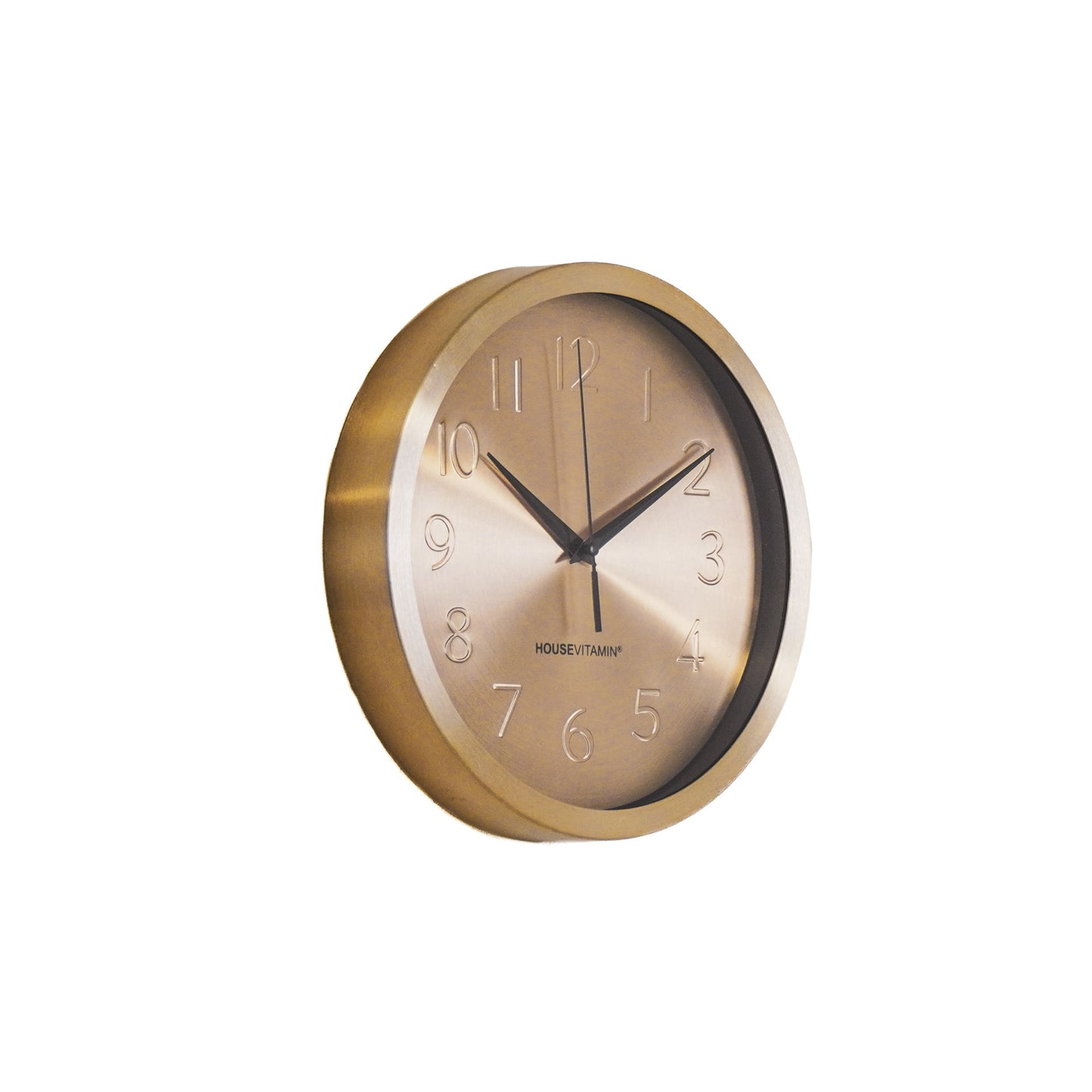 HV Clock Metal Gold- 25x4,2x25cm