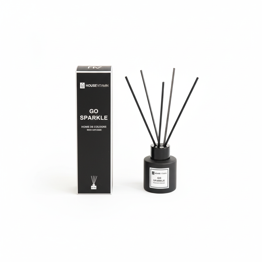 Reed Diffuser - Glass/ Fibre- 50 ml - Go Sparkle - 6 x 20 cm