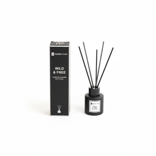 Reed Diffuser -Glass/ Fibre- 50 ml - Wild and free
