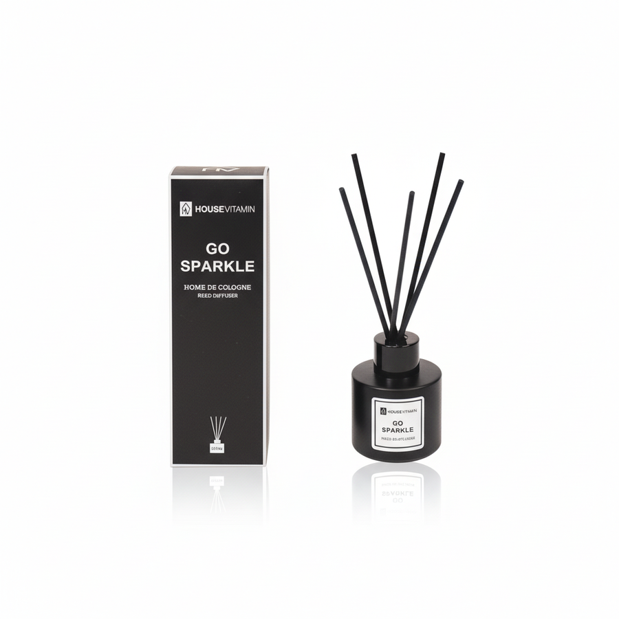 Reed Diffuser - Glass/ Fibre - 30 ml - Go Sparkle - 4 x 17 cm