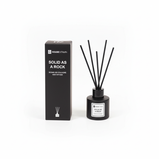 Reed Diffuser -Glass/ Fibre - 30 ml - Solid as a rock