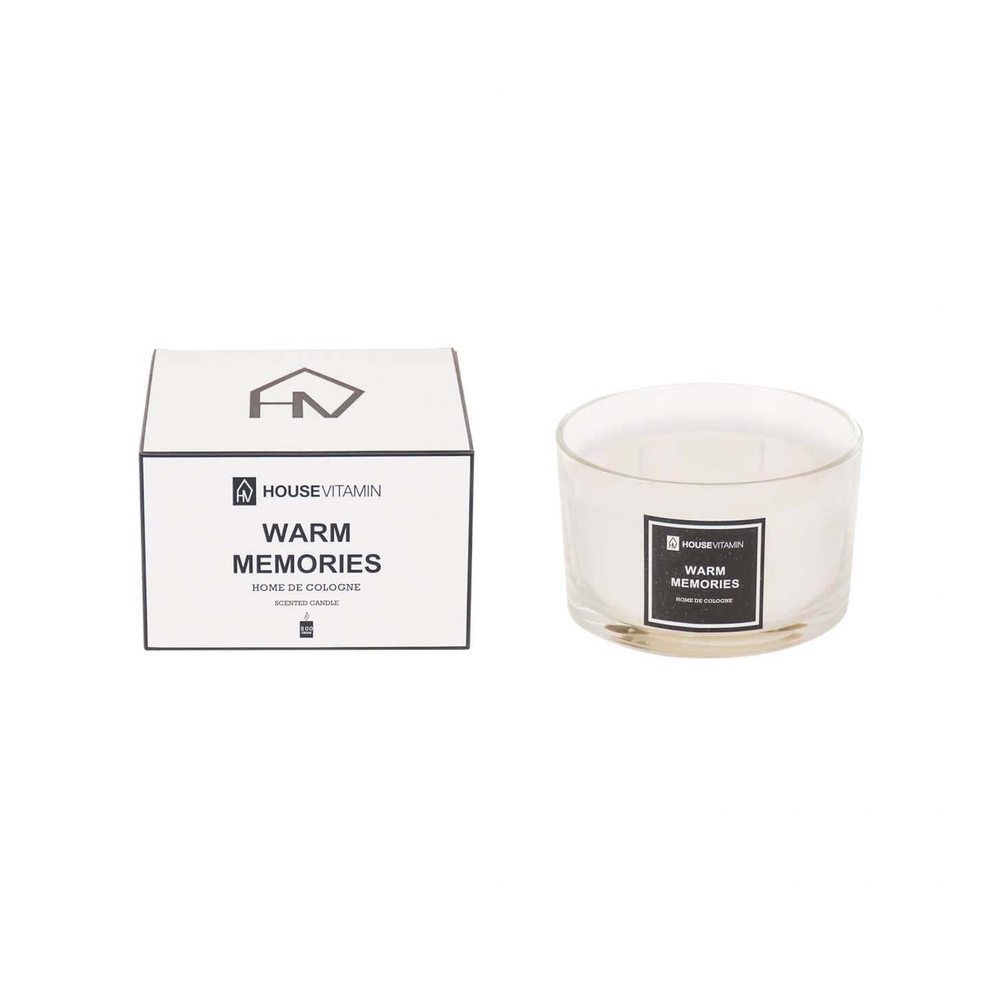 Scented Candle - Perfumed Wax - - 500gr - Warm memories