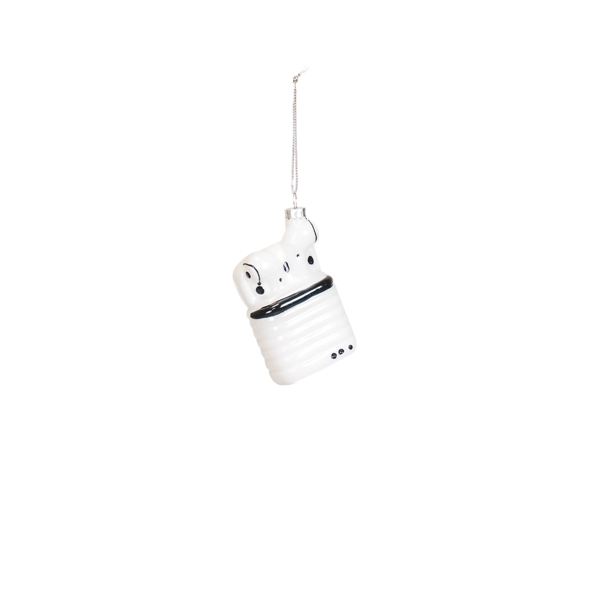 Ornament Xmas Hanger  - Airpods - Glass - 6,5x3,5x10,5cm