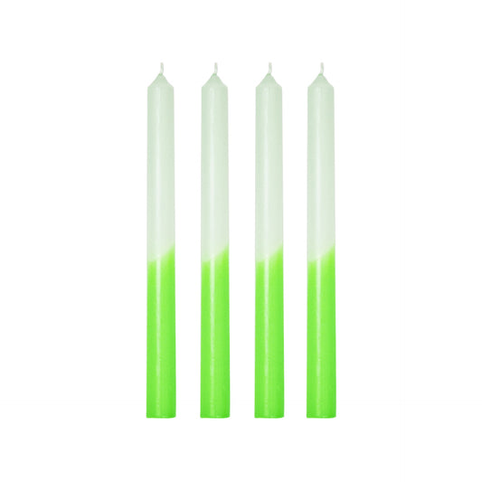 Tapers -Dipdye-Wax - Green - S4 - 25,8x9,5x2,5cm