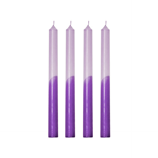 Tapers - Dipdye - Wax- Lilac/Purple - S4 - 25,8x9,5x2,5cm