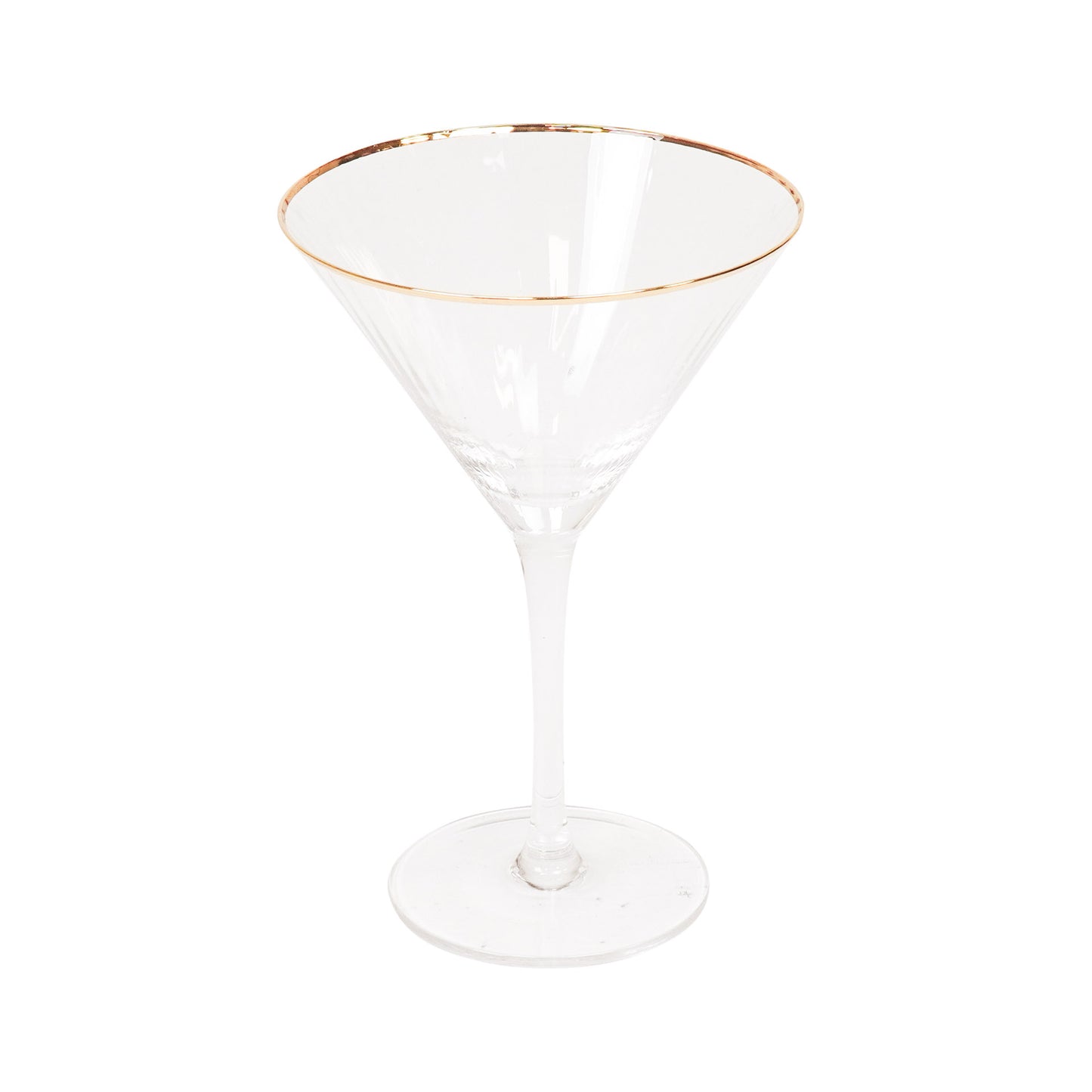 Glassware - Martini Glass - Clear/Gold - S2 - 12x12x18,5cm